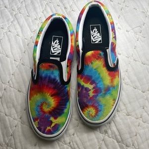 Vans kids classic slip on tie dye - boys size 2 - unworn!